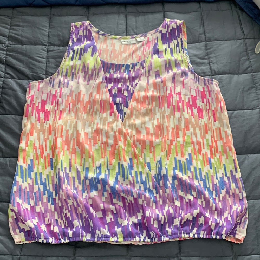 Liz Claiborne Faux Wrap Blouse